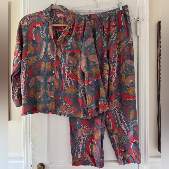 Powder Pajamas Set Colorful Animal Print Pajama Set - Picture 3 of 16